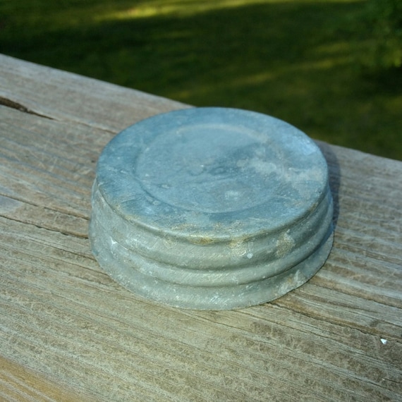 Zinc Lids FIVE Vintage Zinc Canning Jar Lids Canning Lids