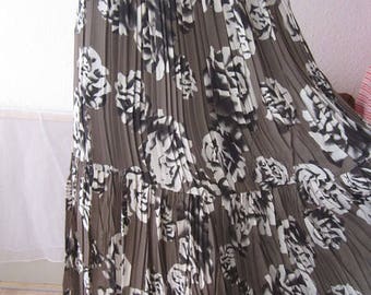 Vintage 80s pleated skirt high waist skirt s