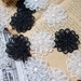 10 Pieces Flower Lace Appliques,Embroidered Flowers,Patches For Wedding Supplies,Bridal Hair Flower,Headpiece(107-52)