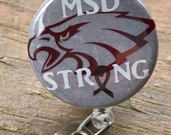 MSD strong, Msd highschool, Stoneman douglas, Msd, Msd eagles, Nurse badge reels, Badge reel nurse, Badge reel, Badge clip, Badge holder