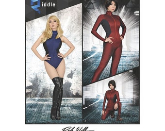 Simplicity 8286 Misses' Knit and Woven Jumpsuit and Leotard