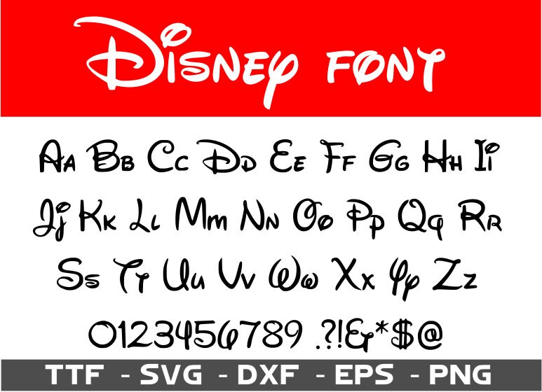 Free Free 83 Disney Svg Font SVG PNG EPS DXF File