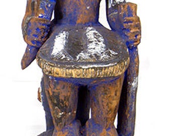 Yoruba Epa Helmet Mask Seated Figure Museum Exhibit Africa 32 inch 66969