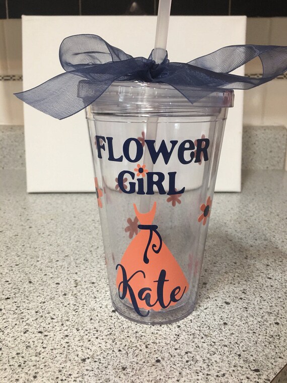 Personalized Flower Girl Tumbler