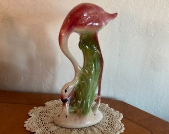 Lustreware Pink Flamingo Figurine