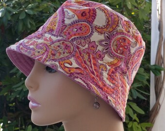 Chemo Hat Cancer Hat Alopecia Hat Womens Cancer Cap Made in the USA. SMALL-MEDIUM