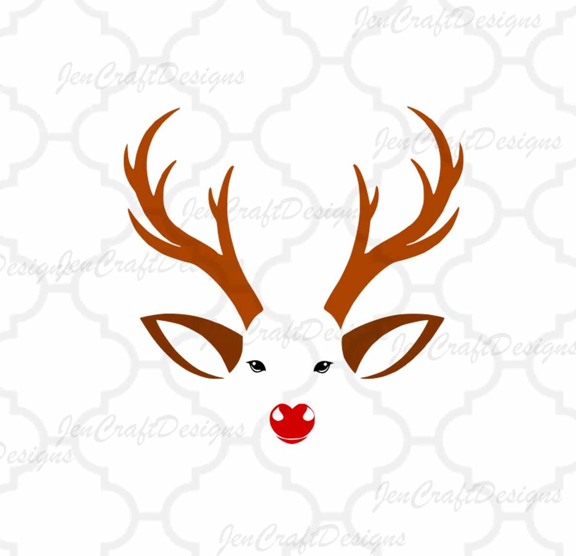 Download Christmas Reindeer SVG,Eps Png Dxf,digital download files Silhouette and Cricut DS, vector Clip ...