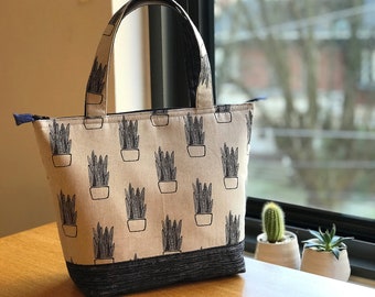 Insulated Lunch Bag/ Lunch Bag with Adjustable Bottle Holder/ Lunch Bag insulated/ Tote Bag for women/ Lunch bag for women/ Lunch tote