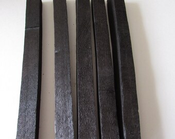 5 pcs Large Artist Willow Charcoal Square 17 mm X 196 mm (Made in France)