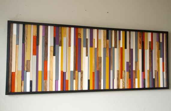 Hout Kunst van de Muur muur beeldhouwwerk 24 x 64 VERKOOP