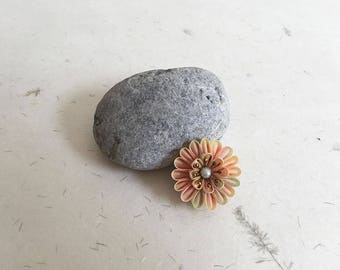 Obidome, Peach flower Kimono obi accessory o005