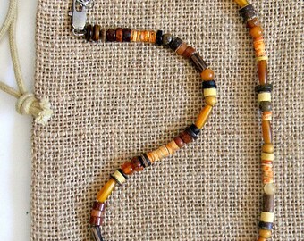 Men's Guitar Beaded Necklace