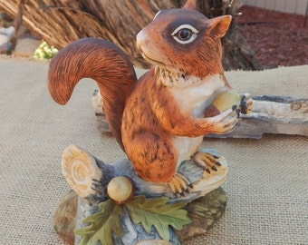 red squirrel figurine