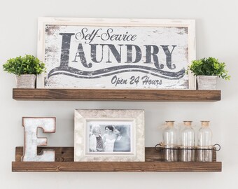 Picture Ledge Shelf, Wall Shelf, Nursery Shelf, Picture Shelf, Ledge Shelf, Rustic Shelves, Nursery Shelf. Bookshelf, Display Shelf