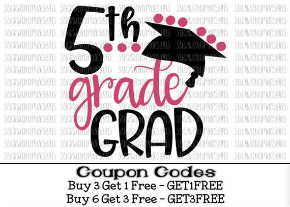 Download 5th Grade Grad Svg Fifth Grade Graduation Svg PNG File Cut