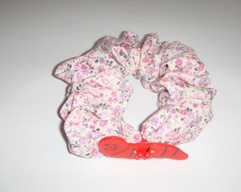 scrunchie hair fabric liberty pattern chenille