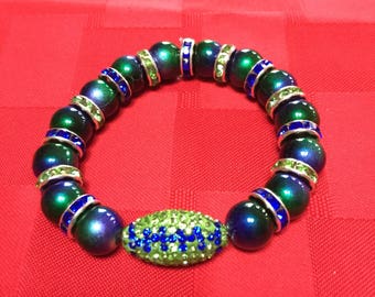 Seahawks inspired bracelet