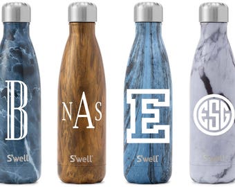 S'well Water Bottle with Personalized Custom Monogram or Name