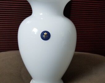 Royal Copenhagen Vintage Crystal White Vase