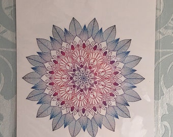Colourful Mandala Art Print