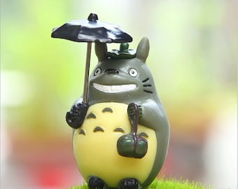 My Neighbor Totoro Studio Ghibli Resin Miniature Vinyl toy Figure miniature terrarium Fairy Garden DIY craft supply
