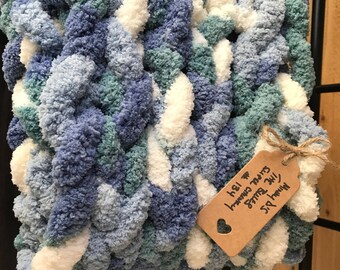 The Blues Scarf #134 - Rod-Knit