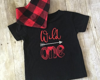 Red and black plaid shirt/ buffalo plaid/birthday shirt/little boy shirt/ready to ship