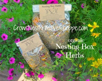 Certified Organic Chicken Coop Nesting Herbal Blend to Repel Bugs and Insects, Freshen Nesting Box Scent and Relax Chickens FREE SHIPPING