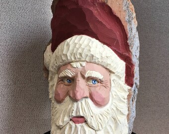 Santa in cottonwood bark