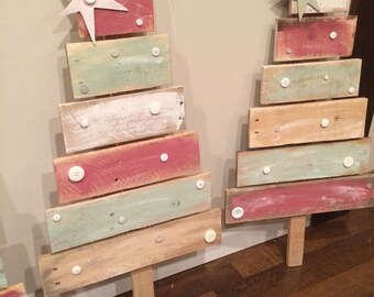 Wooden pallet christmas trees rustic fun decor holiday tree