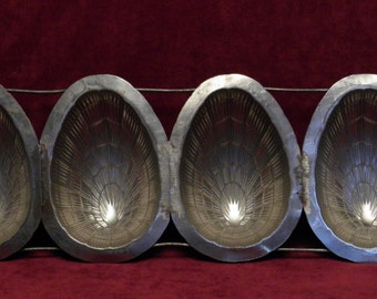 4 x antique chocolate mold for Easter very decorative