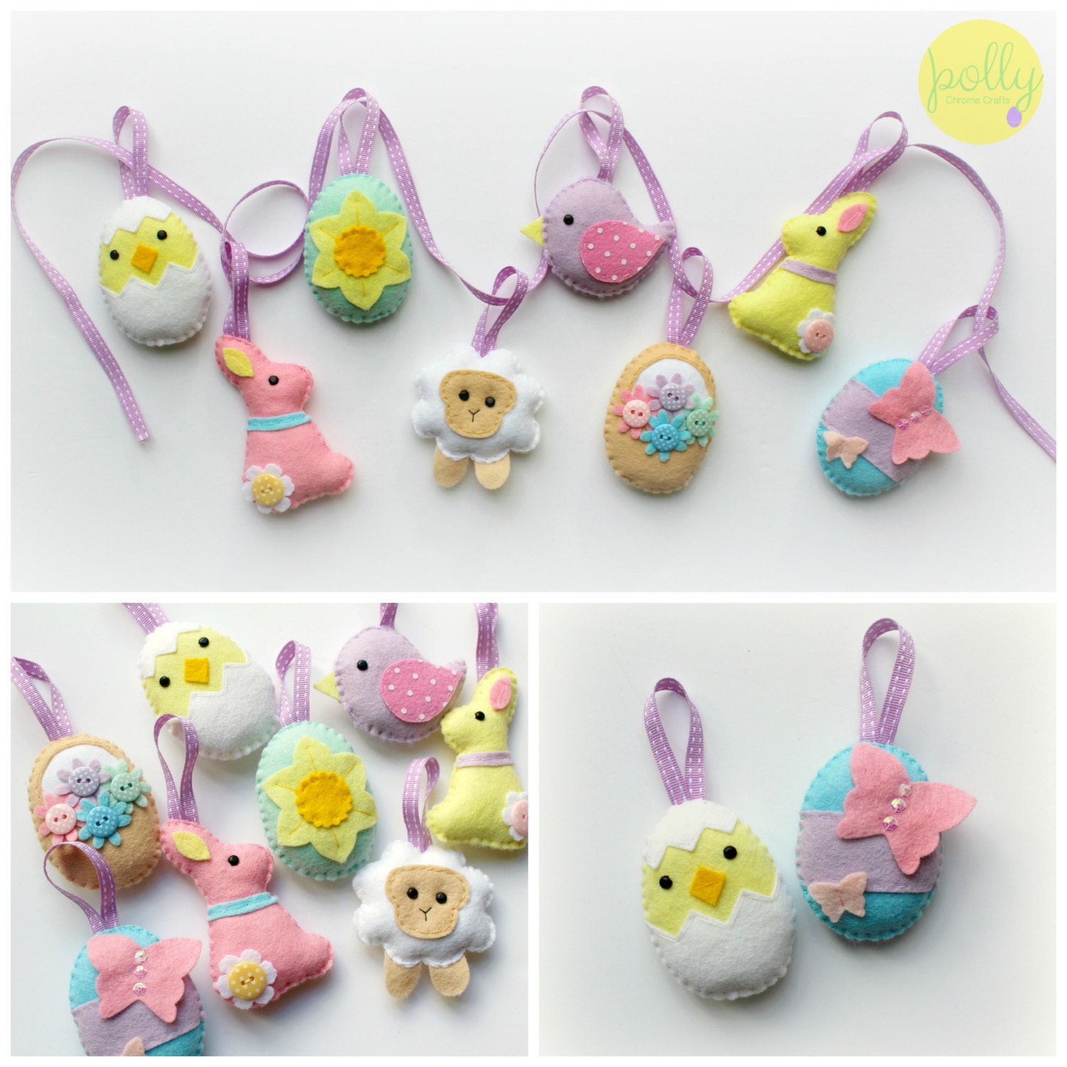 Make Your Own Felt Easter Collection Kit Easter Decorations
