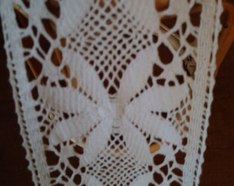 5yds White Cotton Lace Trim 3.75" Wide.