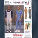 Simplicity 8615 Men's Vintage Jumpsuit and Overalls Sewing Pattern, Mimi G's Pattern, 70's Style, Men's 44 - 46 - 48 - 50 - 52, New Pattern