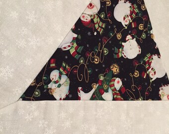 Snowman tree skirt