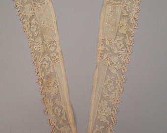 Antique Lace collar Victorian hand embroidered shawl collar