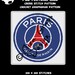 PSG (Paris Saint-Germain) Football Club logo crochet graphghan pattern