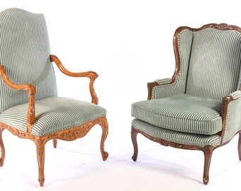 Wingback Newly Upholstered Chair.