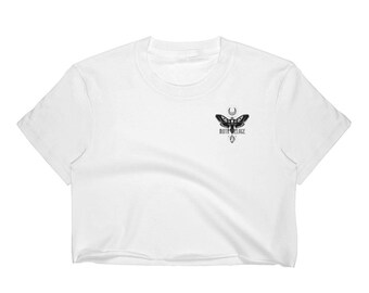 Women's MothVilage Crop Top White