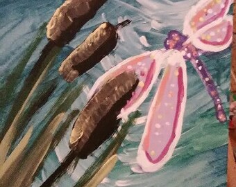 Dragonfly on the pond