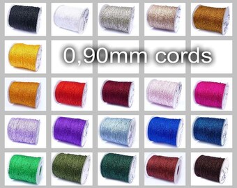 10 meters, 21 COLORS, 0.90mm Nylon Cord, braided cord, Shamballa, very good quality