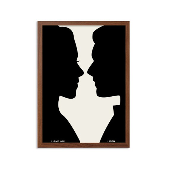 star wars i love you poster han leia modern movie