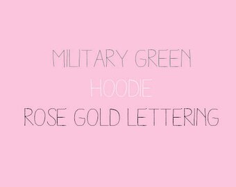Military Green & Rose Gold