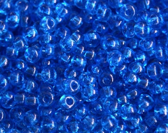 20grams beads seed 4.5 mm - transparent aquamarine - 5ROC203 - discount
