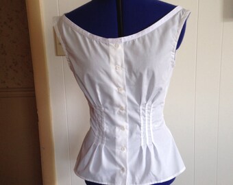 1860's Victorian Civil War Corset Cover 28 to 30 in. waist