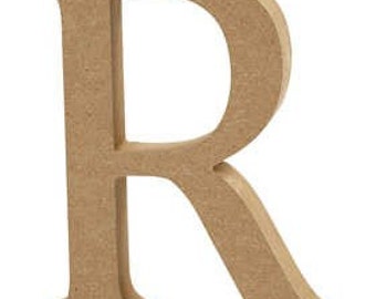 Wooden Letters and Numbers - Free-standing - 13cm Large Letters - Ready for Painting or Decopatch
