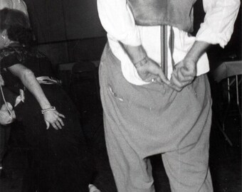 vintage photo 1955 Strange Party Hands From Back Saggy Butt Abstract mid Century Snapshot
