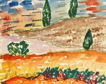 FREE SHIPPING Watercolor Original dreams number 27