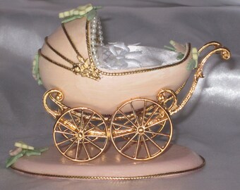 Goose egg stroller for a girl