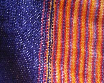 Chenille Scarf with Bamboo Fringe, LONG